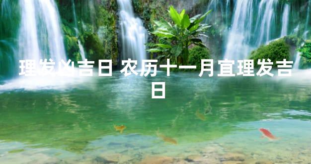 理发凶吉日 农历十一月宜理发吉日